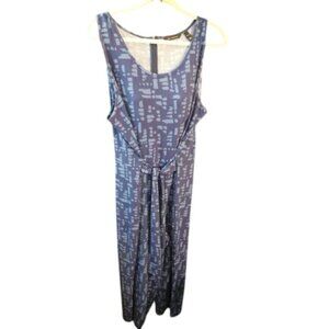 H by Halston Size XL Scoop Neck tie Waist Slinky Stretchy Jumpsuit